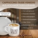 Cappuccino Tasse - Lieblingsmensch - mit Untertasse,...