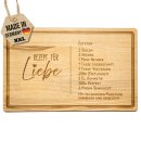 Gro&szlig;es Schneidebrett mit Gravur - Rezept f&uuml;r...