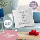 Flauschiges Kissen - Ich halte dich f&uuml;r immer