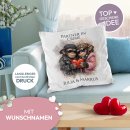 Flauschiges Kissen - Partner in Crime - Schimpansen - mit...