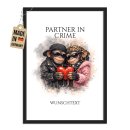 Fotodruck mit Bilderrahmen - Partner in Crime -...