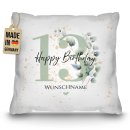 Kissen zum 13. Geburtstag - Happy Birthday - mit Name