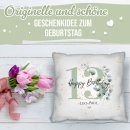 Kissen zum 13. Geburtstag - Happy Birthday - mit Name