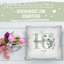 Kissen zum 16. Geburtstag - Happy Birthday - mit Name