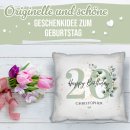 Kissen zum 20. Geburtstag - Happy Birthday - mit Name