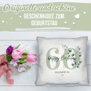 Kissen zum 60. Geburtstag - Happy Birthday - mit Name
