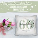 Kissen zum Geburtstag - Happy Birthday - mit Name &amp; Zahl