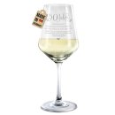 Wei&szlig;weinglas mit Gravur - Goldene Hochzeit - 50...