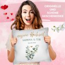 Kissen - Unsere Hochzeit - mit Namen &amp; Datum