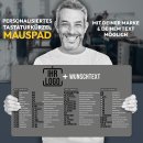 XXL Mousepad mit Logo &amp; Text gestalten - Shortcuts...
