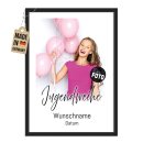 Fotodruck mit Bilderrahmen zur Jugendweihe - mit Foto,...