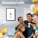 Fotodruck mit Bilderrahmen zur Jugendweihe - Herz - mit...