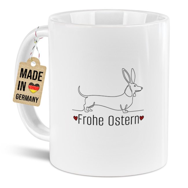 Oster-Tasse - Dackel - Verschiedene Farben