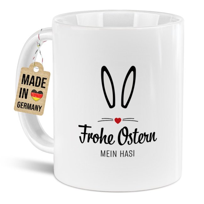 Oster-Tasse - Frohe Ostern Mein Hasi - Verschiedene Farben