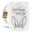 Oster-Tasse - Your bunny loves you - Verschiedene Farben