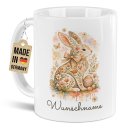 Personalisierte Oster-Tasse - Hase - mit Name -...