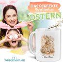 Personalisierte Oster-Tasse - Hase - mit Name -...