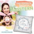Personalisiertes Oster-Kissen - Frohe Ostern - mit Name -...