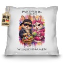 Personalisiertes Oster-Kissen - Partner in crime - mit...