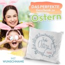 Personalisiertes Oster-Kissen - Frohe Ostern - mit Name -...