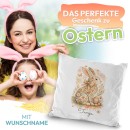 Personalisiertes Oster-Kissen - Hase - mit Name -...