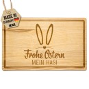 Gro&szlig;es Schneidebrett mit Gravur - Frohe Ostern mein...