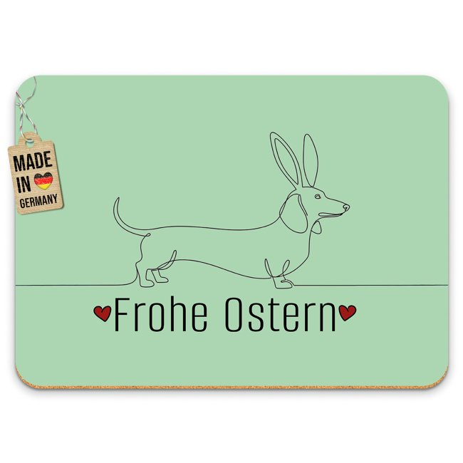 Platzset Ostern - Frohe Ostern, Dackel