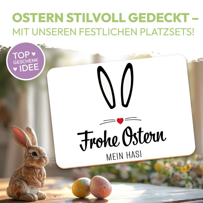 Platzset Ostern - Frohe Ostern mein Hasi