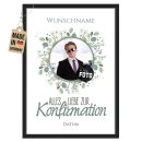 Fotodruck zur Konfirmation - Herz - mit Foto, Name &amp;...