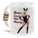 Oster-Tasse mit Spruch - Guess who? The Bunny. - Edgy...