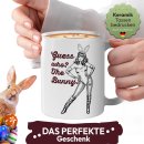 Oster-Tasse mit Spruch - Guess who? The Bunny. - Retro...