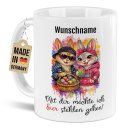 Personalisierte Oster-Tasse - Coole Hasen Eier stehlen...
