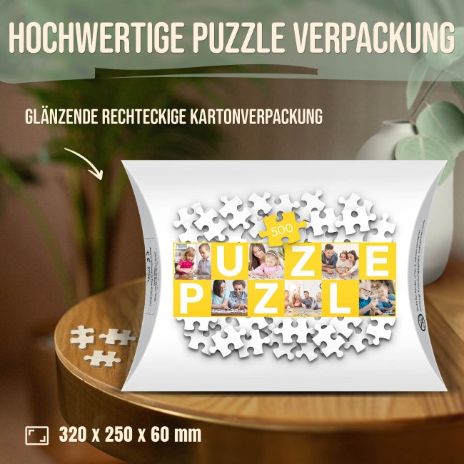 Foto-Puzzle f&uuml;r den Freund  - Gl&uuml;ck ist - 500 Teile in Karton