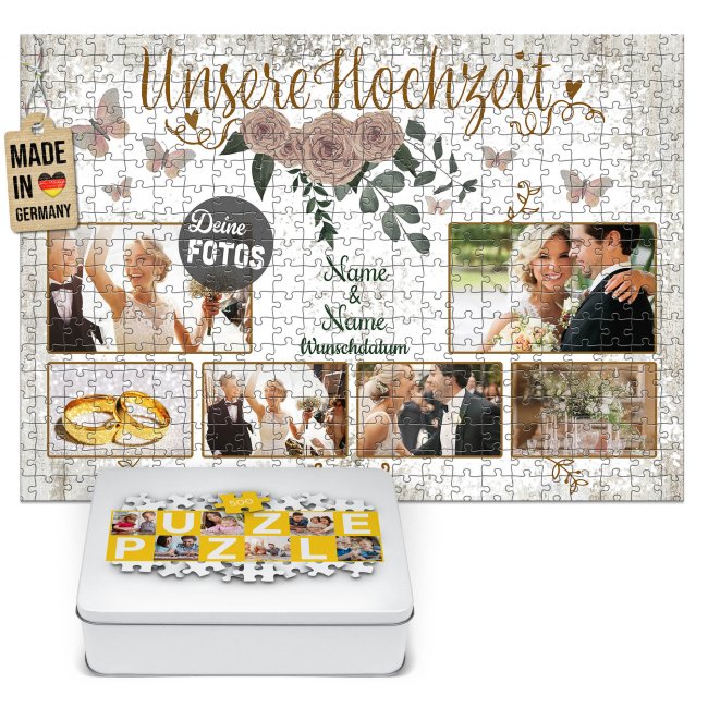 Fotopuzzle als Hochzeitsgeschenk - Unsere Hochzeit