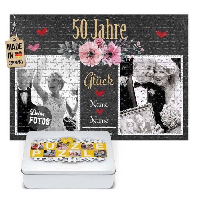 Fotopuzzle zum 50. Hochzeitstag - Geschenk zur goldenen Hochzeit