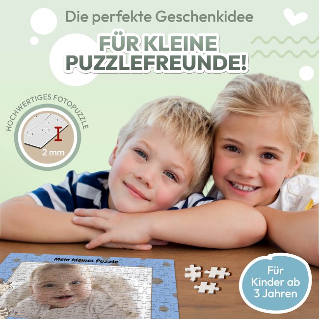 Fotopuzzle f&uuml;r Kinder selbst gestalten - Mein kleines Puzzle mit Name - Giraffe - 120 Teile