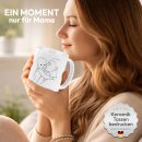 Tasse zum Muttertag - Line-Art Mutter und Kind mit...