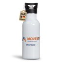 Edelstahl-Trinkflasche - MOVE IT! Gemeinsam mehr bewegen....