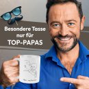 Personalisierte Tasse mit Spruch - Papa - my first hero -...