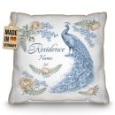 Personalisiertes Kissen - Vintage Pfau Residence - mit...
