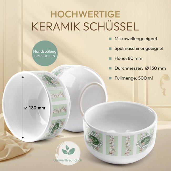 M&uuml;slisch&uuml;ssel mit Motiv - Royal Regency - Mum Residence Motiv - f&uuml;r Mama