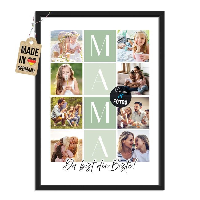 Fotodruck - Mama, Du bist die Beste - Mit 8 Fotos als Collage
