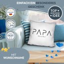 Personalisiertes Papa-Kissen - Minimalistischer PAPA...