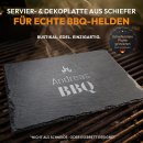 Personalisierte Schieferplatte f&uuml;r M&auml;nner - BBQ...