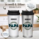 Thermobecher f&uuml;r Papa mit Name - Bester Papa der...