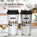 Thermobecher f&uuml;r Papa mit Name - Dad Fuel - 400 ml