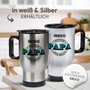 Thermobecher mit Henkel f&uuml;r Papa mit Name - Bester...