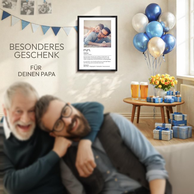 Fotodruck - Papa Duden - Mit Bild &amp; Text