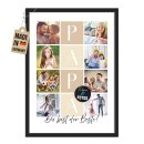 Fotodruck - Papa Collage - Mit 8 Fotos
