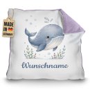 Personalisiertes Kissen f&uuml;r Kinder - mit Name - Wal...